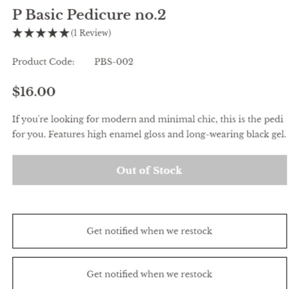 💅OHORA P BASIC NO.2 (BLACK) Semicure Gel Pedicure [NIB] 🖤🖤"SOLD OUT"🖤🖤 - Picture 8 of 8